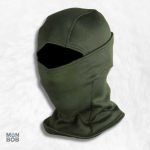 Cagoule de ski verte pour protéger du froid en montagne