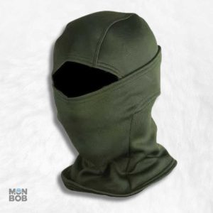 Cagoule de ski verte pour protéger du froid en montagne