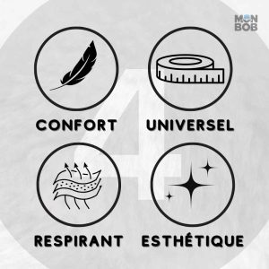 Accessoire de vélo, cagoule noire courte pour les sorties extérieures