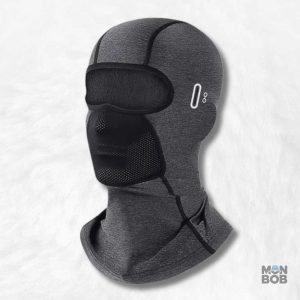 Cagoule longue grise pour vélo, protection et confort