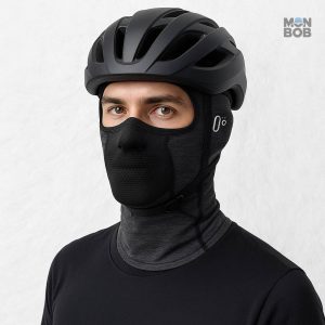 Cagoule vélo grise, accessoire idéal pour cyclistes