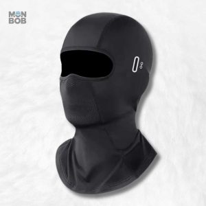 Cagoule longue noire pour vélo, protection contre le froid