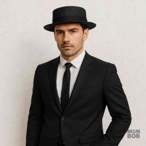 Chapeau canotier en paille, style intemporel et chic