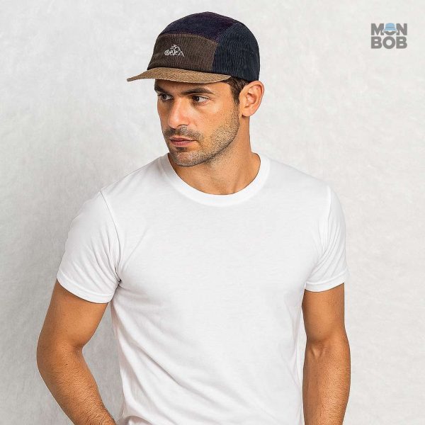 Casquette 5 Panel marron, idéale pour les activités en extérieur