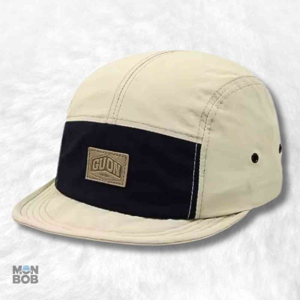 casquette-5-panel-skate-beige-1 Casquette 5 Panel beige pour le skate