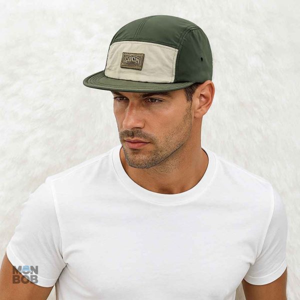 Casquette 5 Panel vert pour un style décontracté