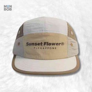 Casquette 5 Panel beige pour un style sportif