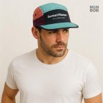 Casquette bleue 5 Panel, accessoire tendance pour les activités sportives