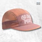 Casquette 5 Panel rose saumon pour un style décontracté