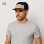 Casquette velours côtelé 5 Panel couleur crème
