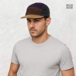 Casquette marron 5 Panel en velours côtelé