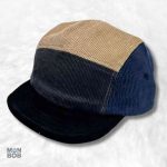 Casquette 5 Panel en velours côtelé noir