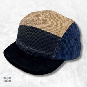 Casquette 5 Panel en velours côtelé noir
