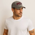 Casquette Brooklyn en gris, style américain classique
