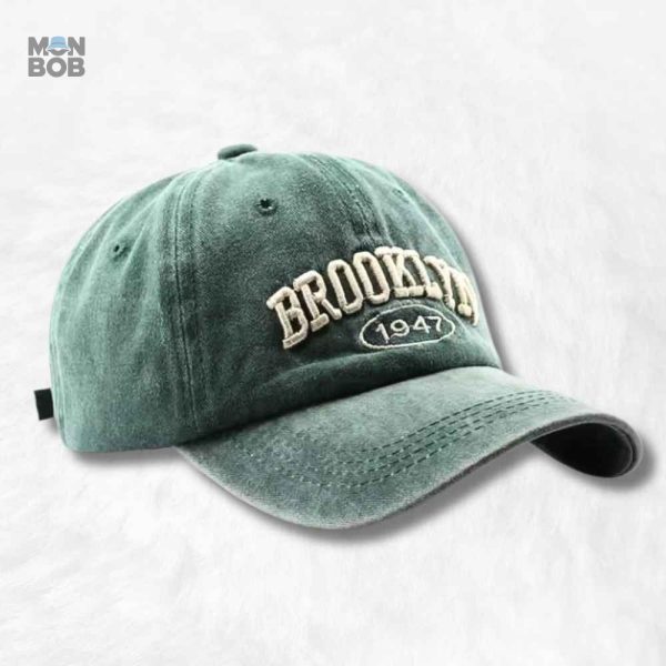 casquette-americaine-brooklyn-verte-1 Casquette Américaine Brooklyn Verte