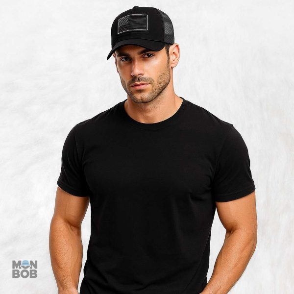 Casquette Noire style américain pour un look décontracté