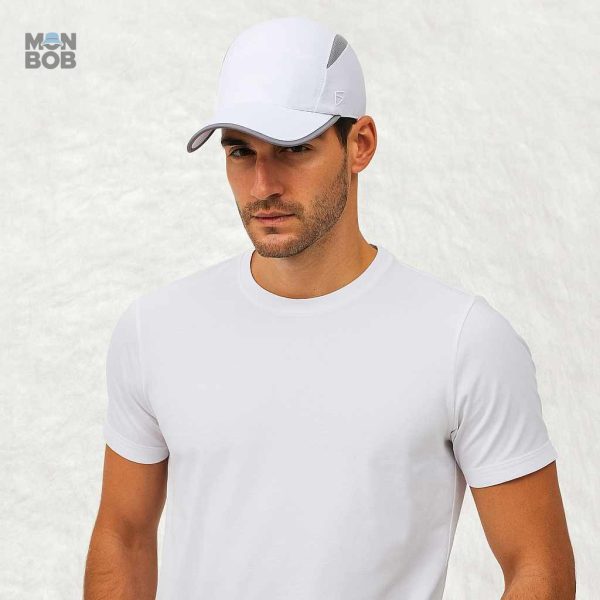 Casquette blanche offrant une protection UV efficace et élégante