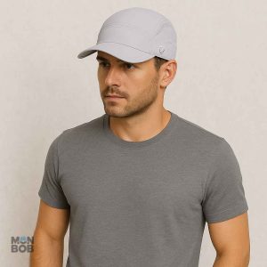 Casquette grise légère, idéale contre les rayons UV