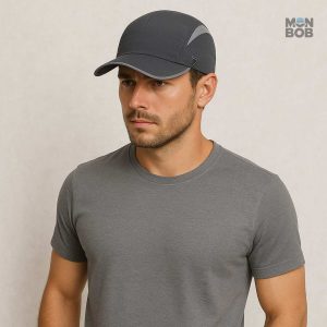 Casquette solaire grise foncé, idéale pour activités en extérieur