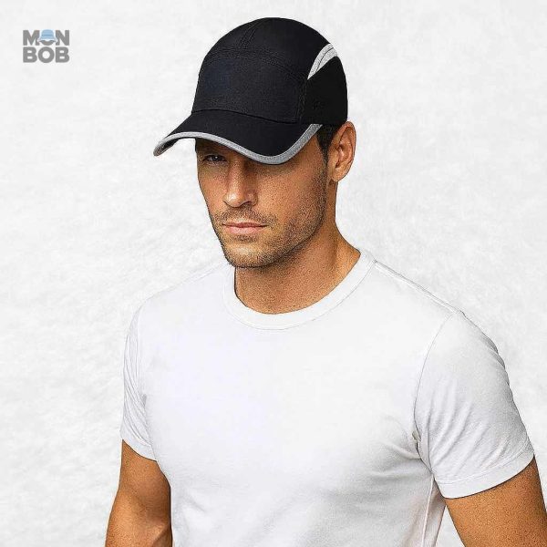 Casquette noire anti-UV, idéale pour les activités en extérieur