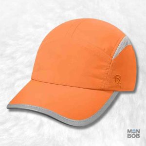 Casquette anti UV orange pour une protection solaire efficace