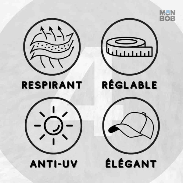 Accessoire mode anti-UV, parfait pour les journées ensoleillées