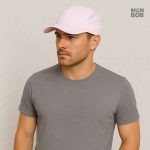Casquette rose légère avec protection UV intégrée
