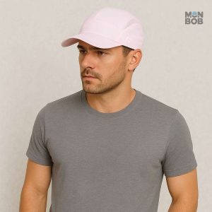 Casquette rose légère avec protection UV intégrée