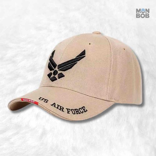 Casquette Armée de l'Air beige pour homme, style été