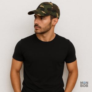 Casquette camouflage adaptée aux activités de plein air