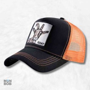 Casquette Chèvre Orange pour la chasse, style pratique et coloré