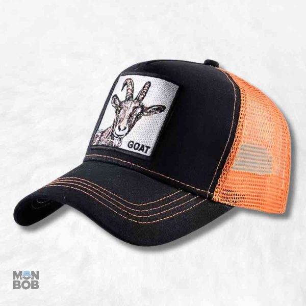 Casquette Chèvre Orange pour la chasse, style pratique et coloré