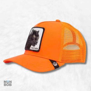 Casquette Trucker Panthère orange pour la chasse