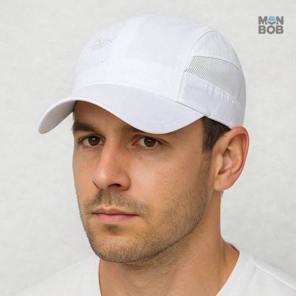 Accessoire de course en blanc, léger et respirant pour le sport
