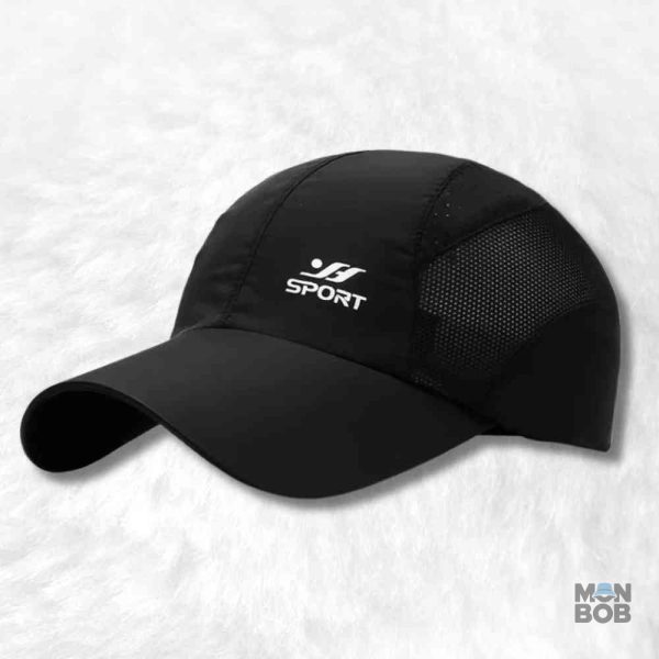 Casquette de course à pied homme noire
