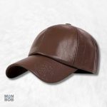 Casquette Cuir Végan Marron 1994, style moderne et éthique