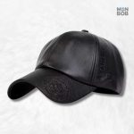 Casquette Imperméable Cuir Végan Noir 1994