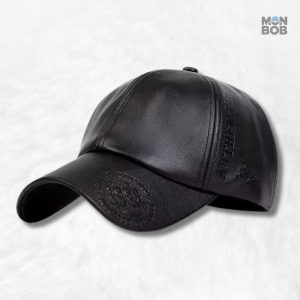Casquette Imperméable Cuir Végan Noir 1994