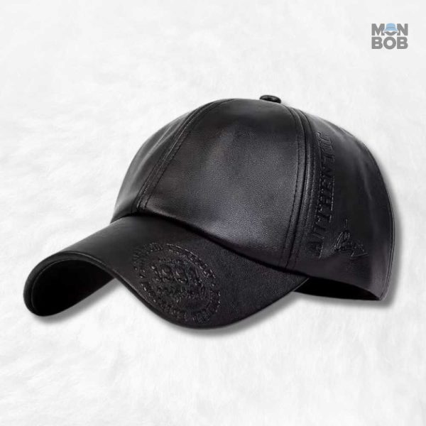 Casquette Imperméable Cuir Végan Noir 1994