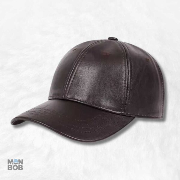 casquette-cuir-marron-1 Casquette cuir végan marron pour un style moderne et éthique