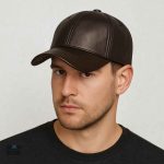 Casquette marron en cuir végan, accessoire tendance et responsable