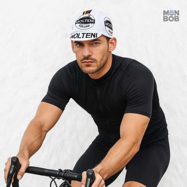 Casquette Blanche Molteni pour les passionnés de cyclisme