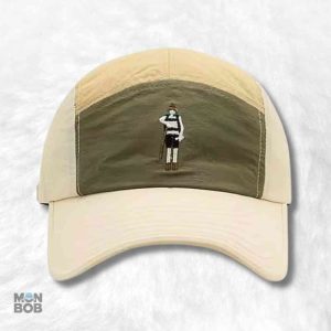 Casquette élégante homme verte