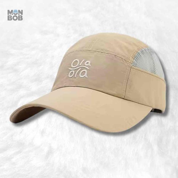 Casquette anti-UV beige pour femme