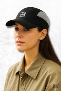 Casquette noire anti-UV pour femme, idéale pour les sorties ensoleillées