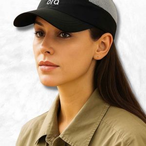 Casquette noire anti-UV pour femme, idéale pour les sorties ensoleillées