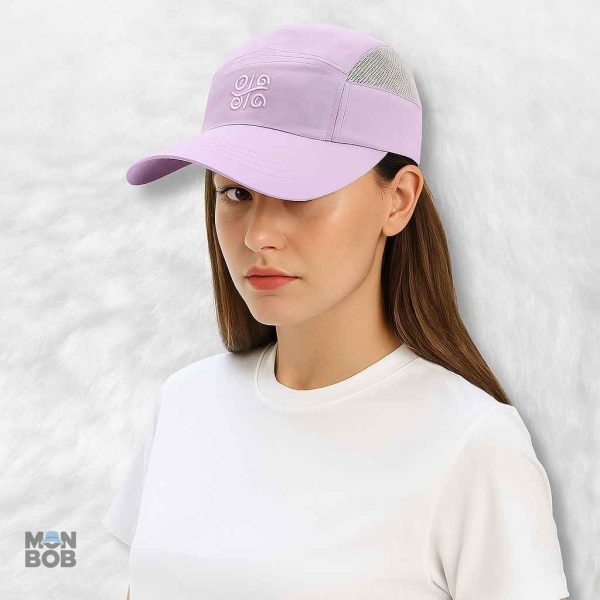 Casquette femme violet protection solaire