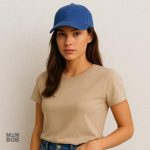 Accessoire mode féminin, casquette bleue pour l'été