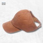 Casquette femme été couleur camel élégante et tendance