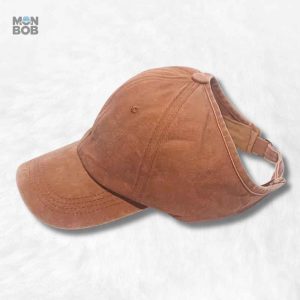 Casquette femme été couleur camel élégante et tendance